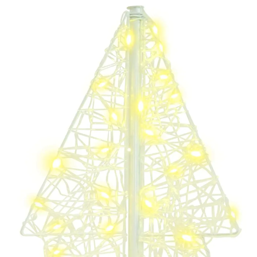 Sapin de Noël avec 160 LED Blanc chaud 150 cm Acrylique - 6