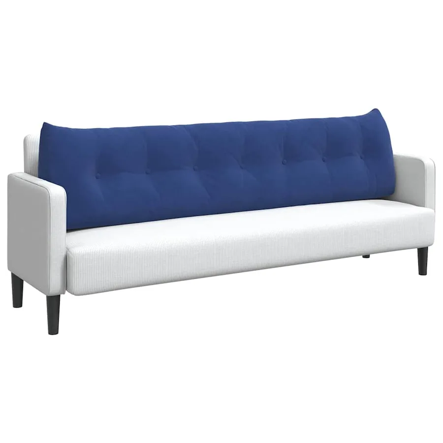 Coussin de Dos Bleu police 200 x 24 x 50 cm Velours - 3