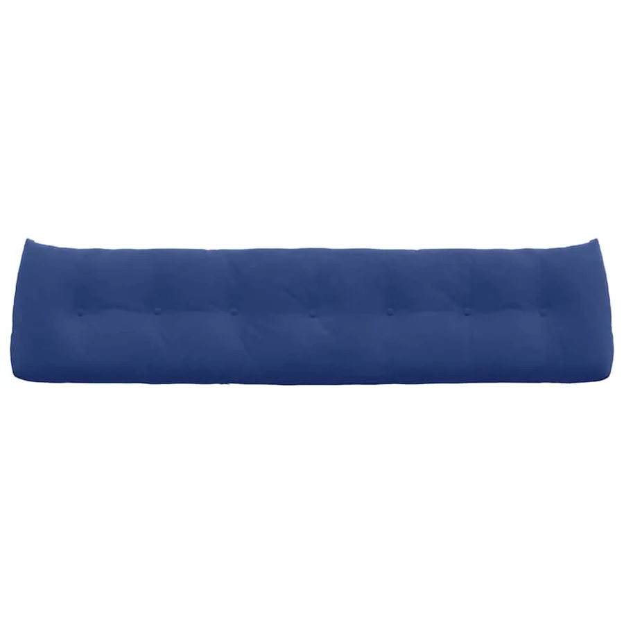 Coussin de Dos Bleu police 200 x 24 x 50 cm Velours - 6