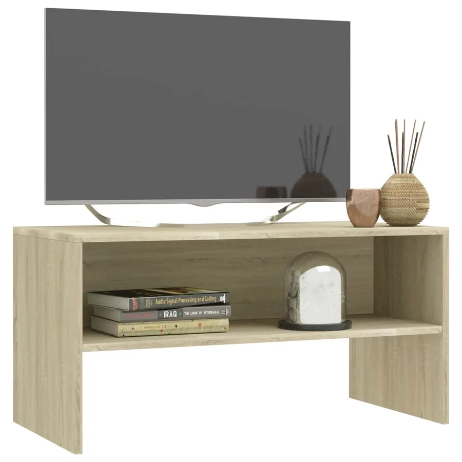 Meuble TV Chêne sonoma 80x40x40 cm Bois d’ingénierie - 3