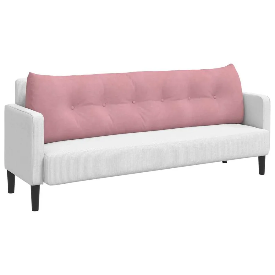 Coussin de Dos Rose 180 x 24 x 50 cm Velours - 3