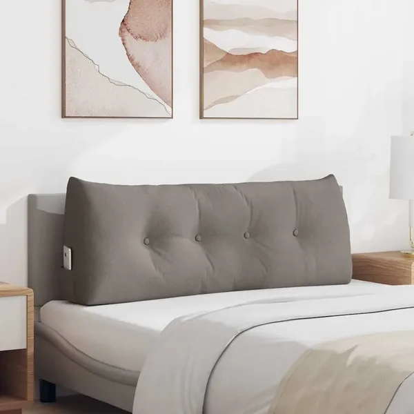 Coussin de Dos Taupe 120 x 24 x 50 cm tissu