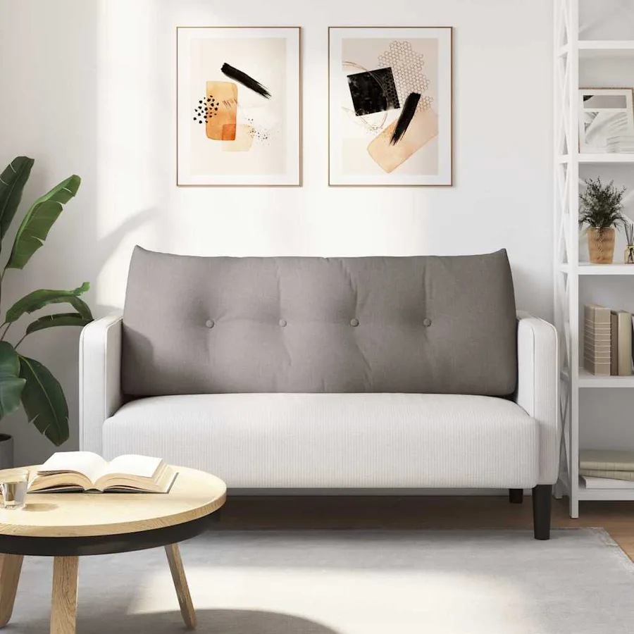 Coussin de Dos Taupe 120 x 24 x 50 cm tissu - 4