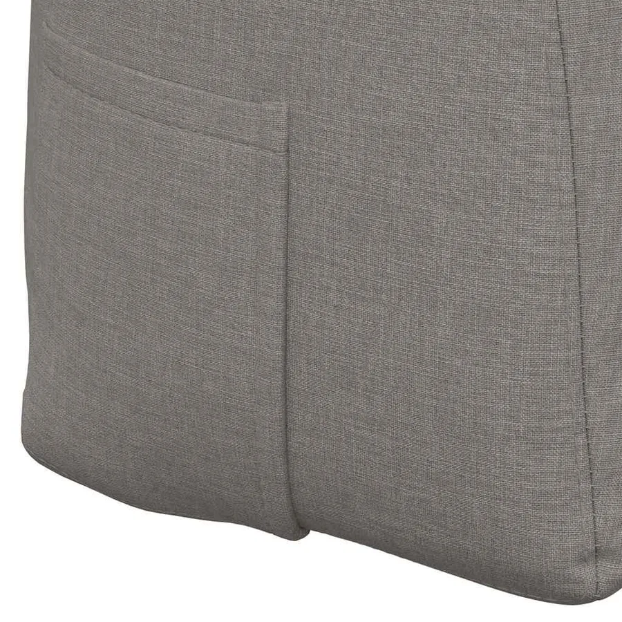 Coussin de Dos Taupe 120 x 24 x 50 cm tissu - 9