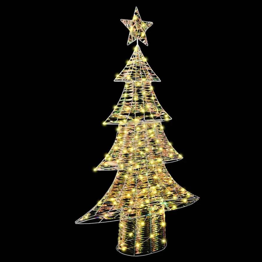 Sapin de Noël avec 160 LED Blanc chaud 150 cm PET - 5