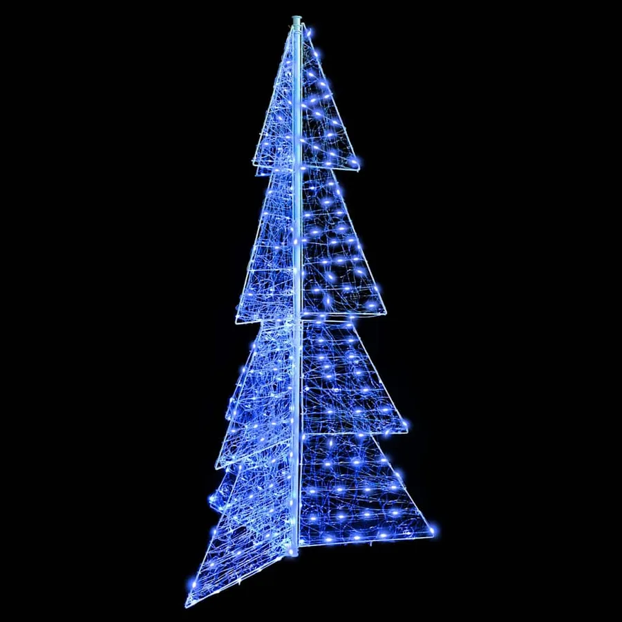 Sapin de Noël avec 240 LED Bleu 180 cm Acrylique - 5