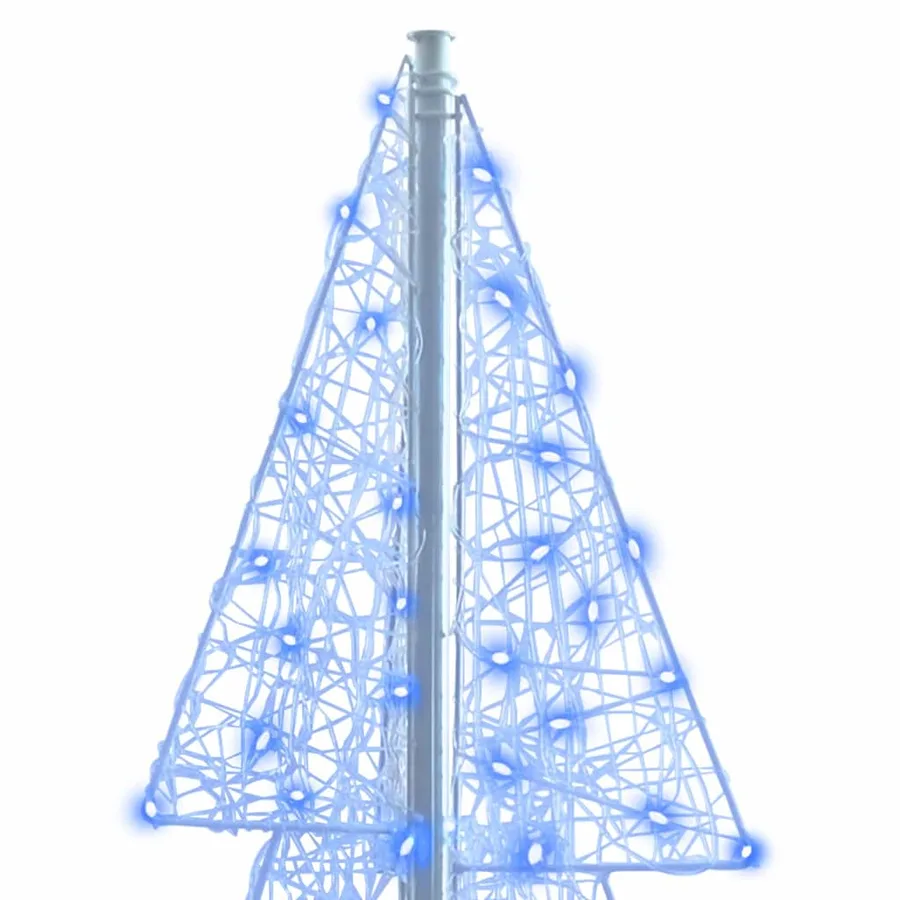 Sapin de Noël avec 240 LED Bleu 180 cm Acrylique - 6