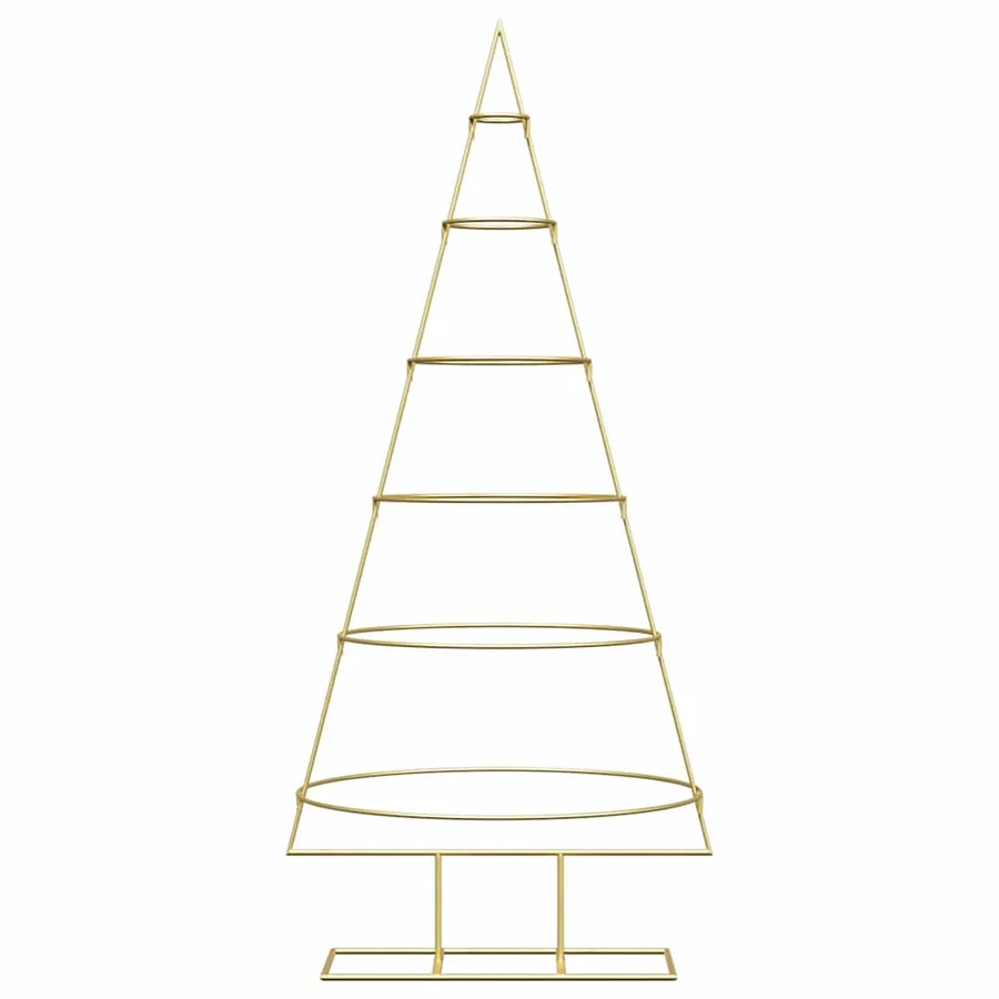 Arbre de Noël en métal Doré 148 cm Acier peint par poudre - 5