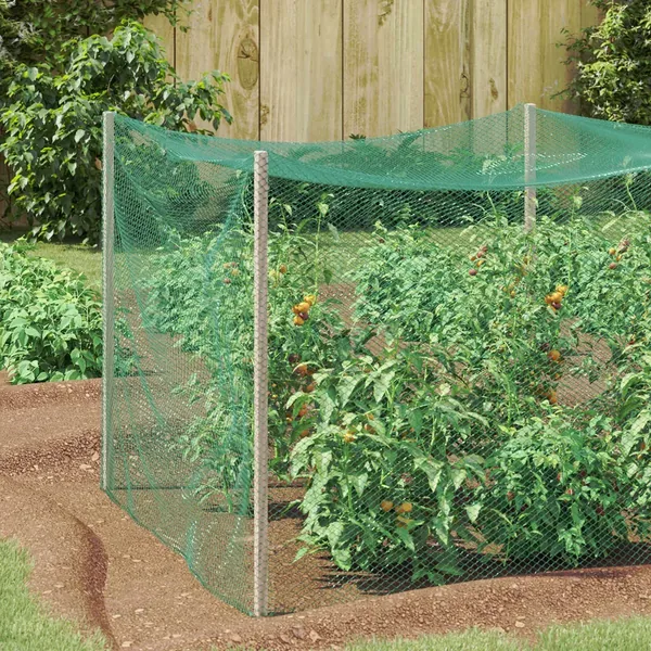 Filet de protection pour oiseaux Vert 4 x 5 m Polyéthylène