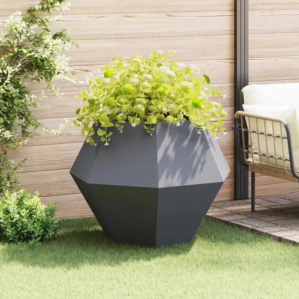 Jardinière Anthracite 100 x 100 x 80 cm Acier