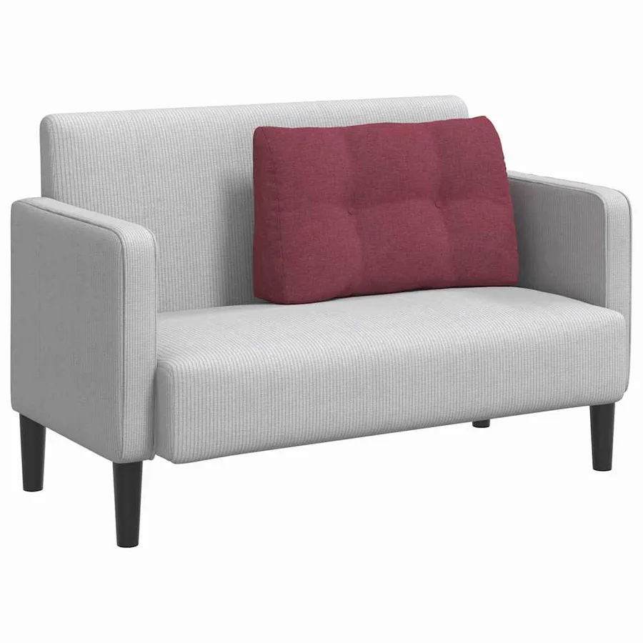 Coussin de Dos Bordeaux 80 x 24 x 50 cm tissu - 3