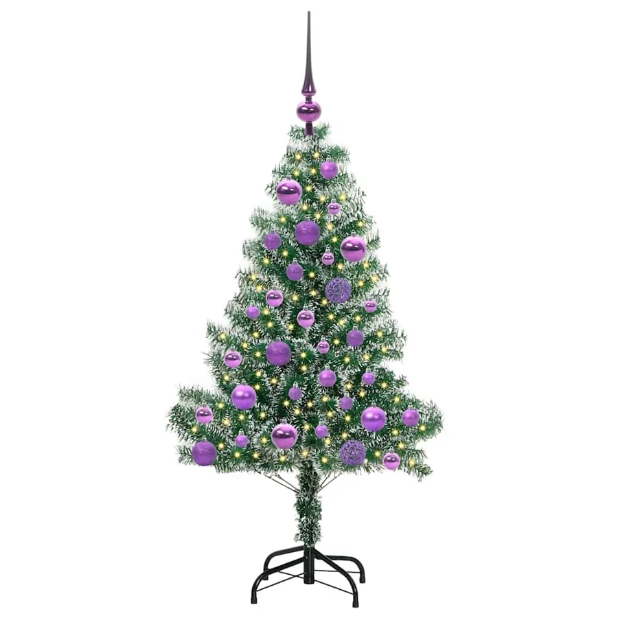 Arbre de Noël artificiel floconné de neige avec lumière LED - 3