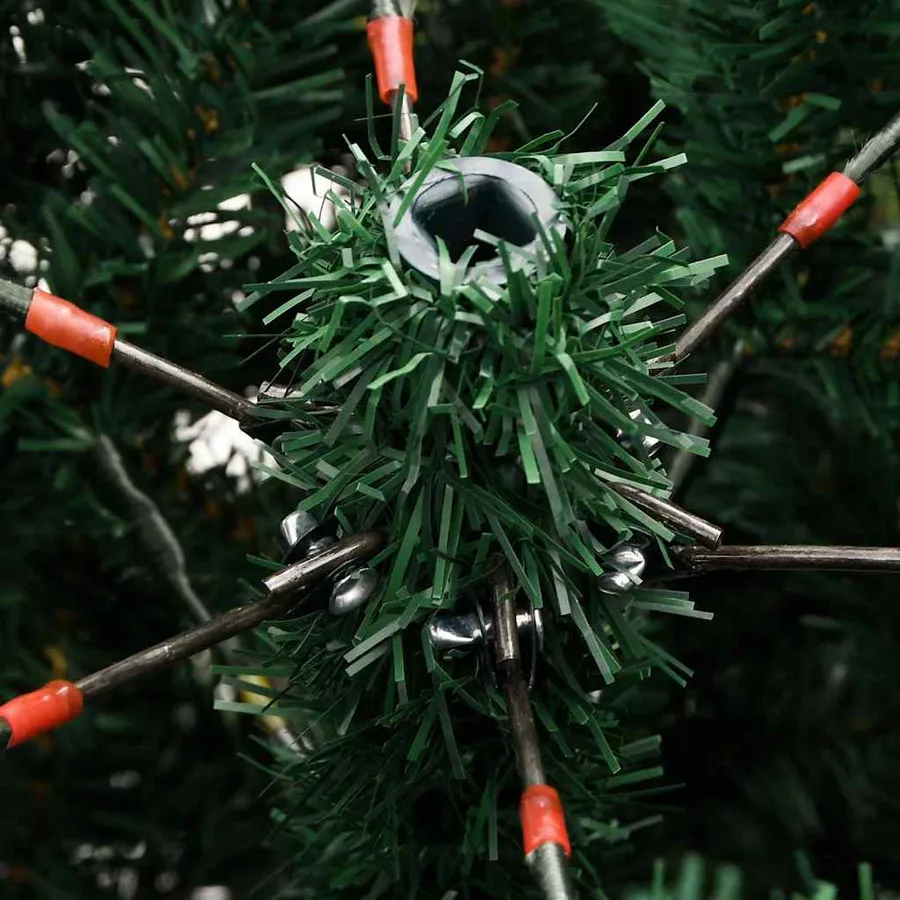 Arbre de Noël artificiel à charnières 150 LED Vert 120 cm - 13