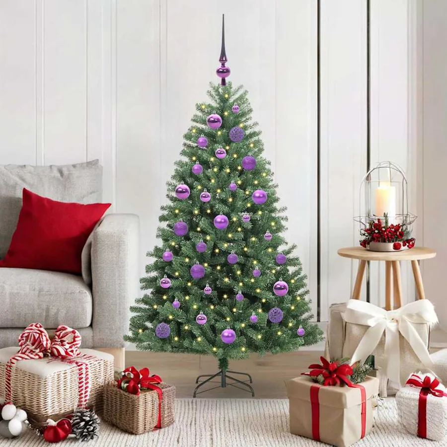 Sapin de Noël Artificiel à Branches Articulées Vert 120 cm