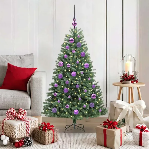 Sapin de Noël Artificiel à Branches Articulées Vert 120 cm