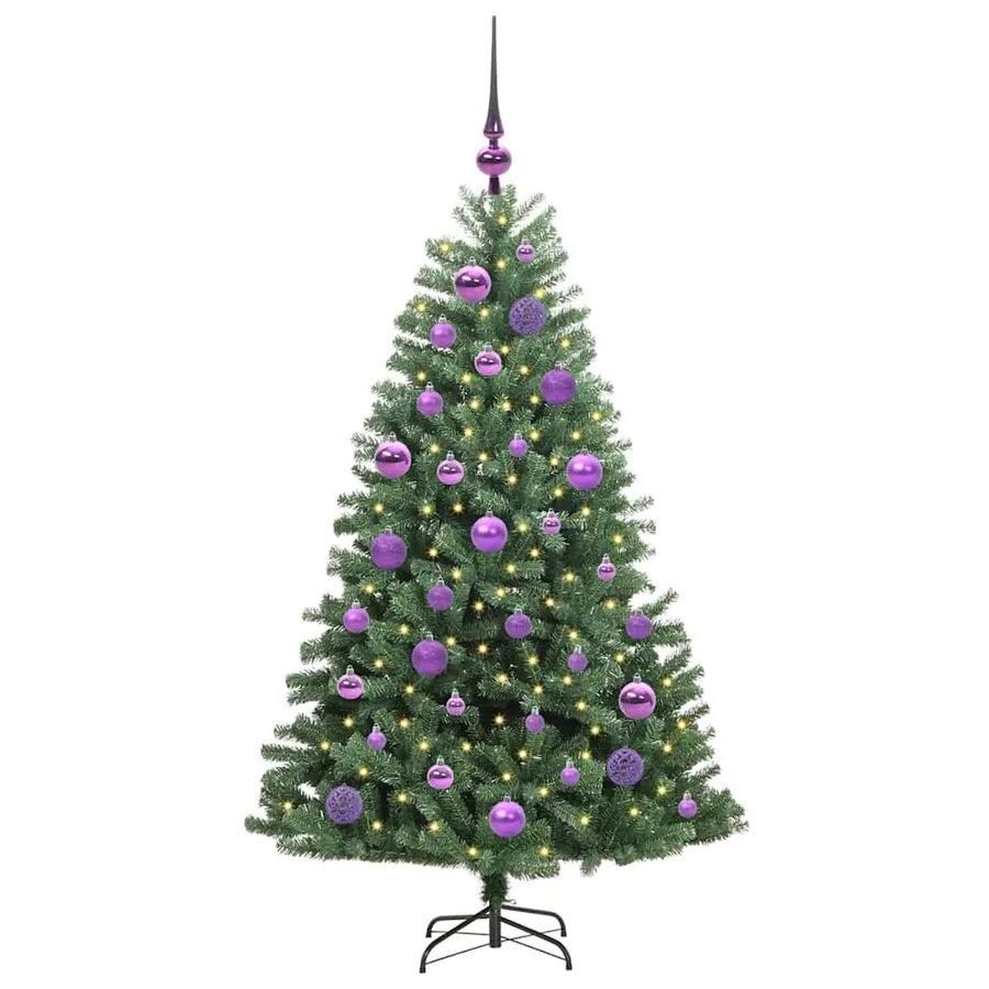 Sapin de Noël Artificiel à Branches Articulées Vert 120 cm - 3
