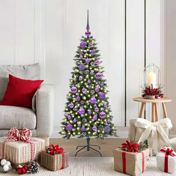 Sapin de Noël artificiel Vert 120 cm PVC, plastique et acier