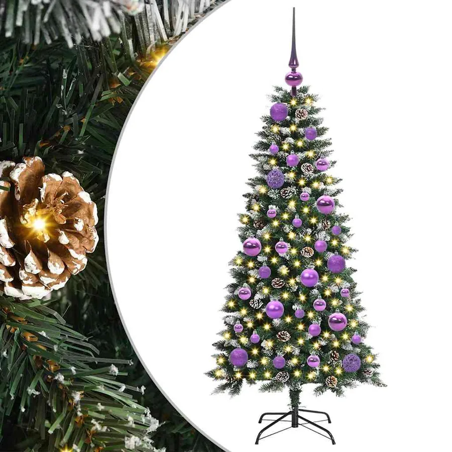 Sapin de Noël artificiel Vert 120 cm PVC, plastique et acier - 2