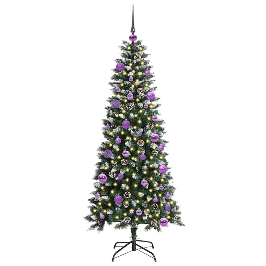 Sapin de Noël artificiel Vert 150 cm PVC, plastique et acier - 3