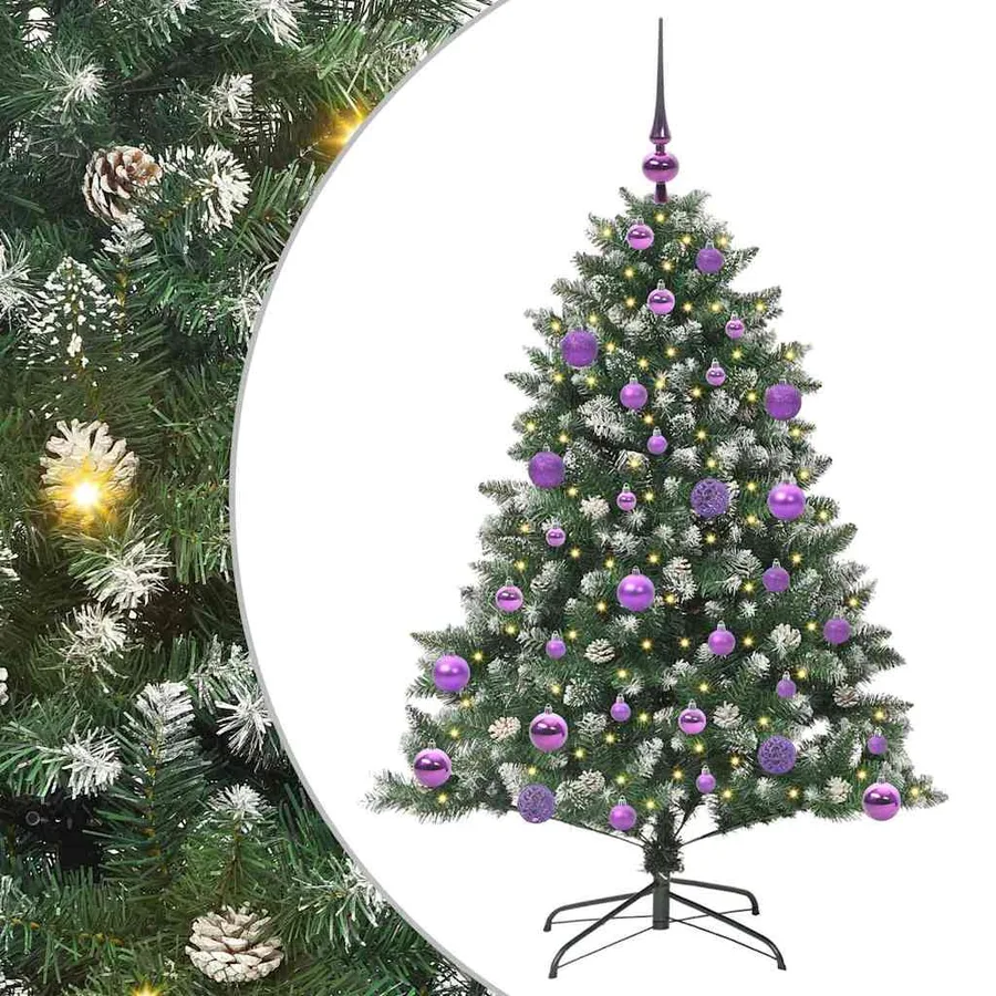 Sapin de Noël artificiel Vert 120 cm PVC, plastique et acier - 2