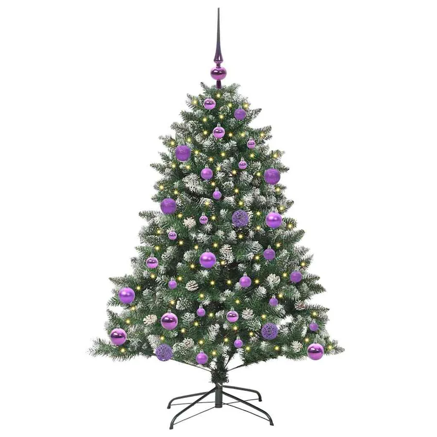 Sapin de Noël artificiel Vert 120 cm PVC, plastique et acier - 3