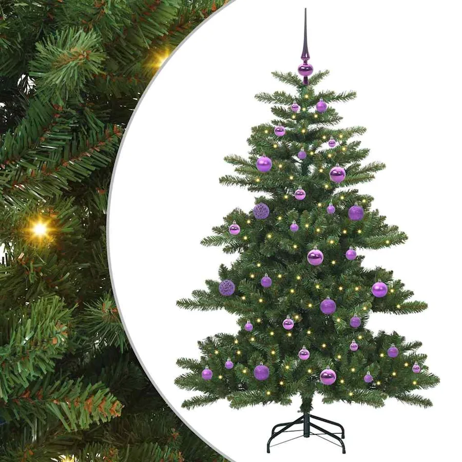Sapin de Noël Artificiel à Branches Articulées Vert 150 cm - 2