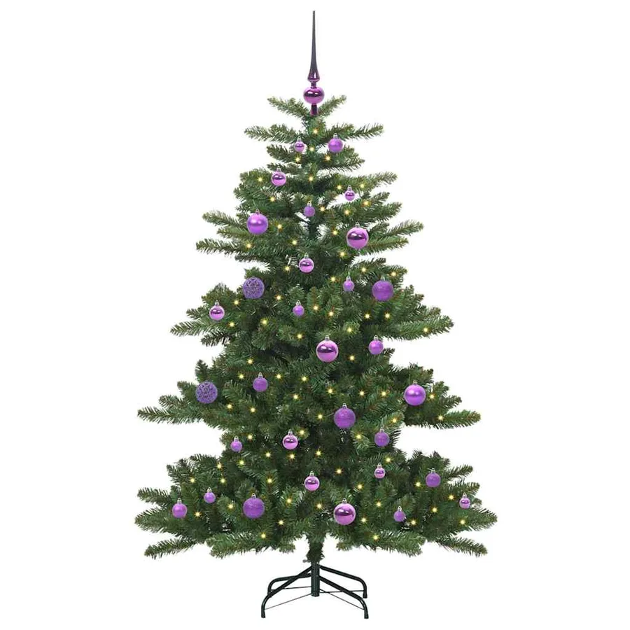 Sapin de Noël Artificiel à Branches Articulées Vert 150 cm - 3