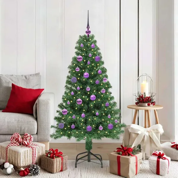 Sapin de Noël artificiel Vert 150 cm PVC, Acier et Plastique