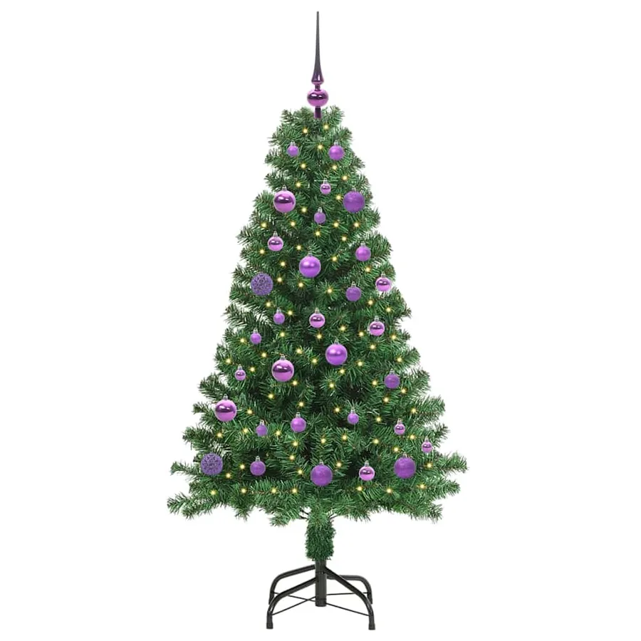 Sapin de Noël artificiel Vert 150 cm PVC, Acier et Plastique - 3