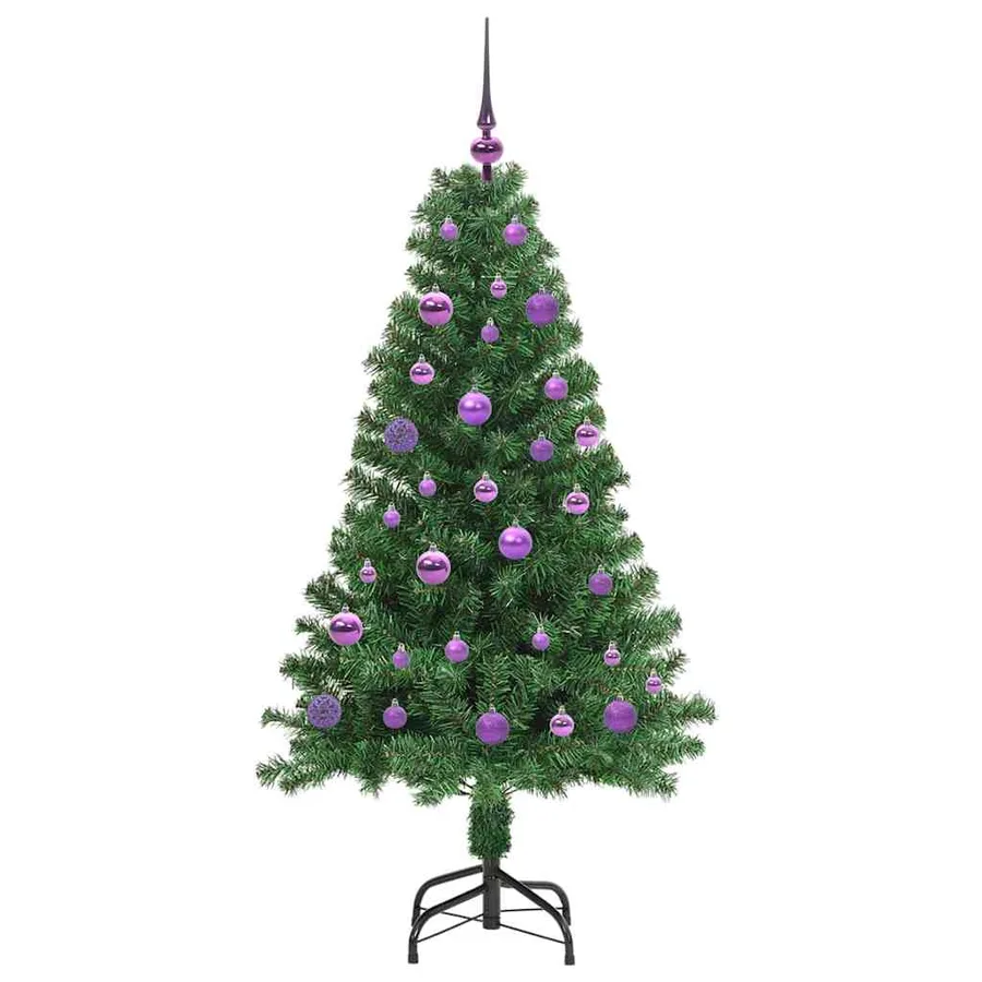 Sapin de Noël artificiel Vert 150 cm PVC, Acier et Plastique - 4
