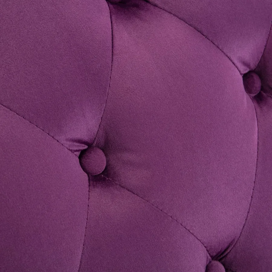 Chaise longue Velours Violet - 7