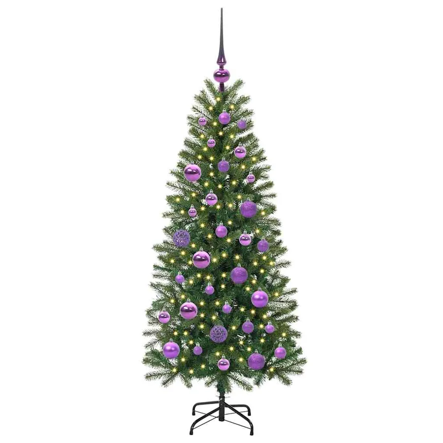 Sapin de Noël artificiel avec 150 LED Vert 120 cm PE et PVC - 3
