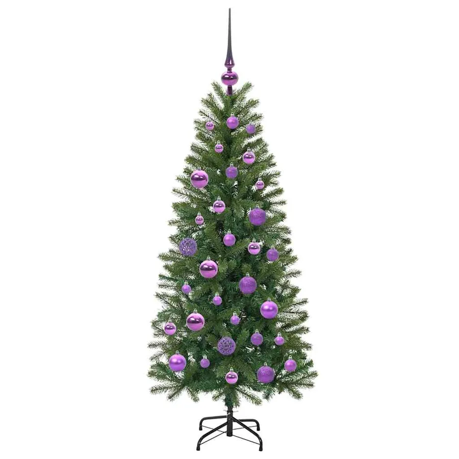 Sapin de Noël artificiel avec 150 LED Vert 120 cm PE et PVC - 4
