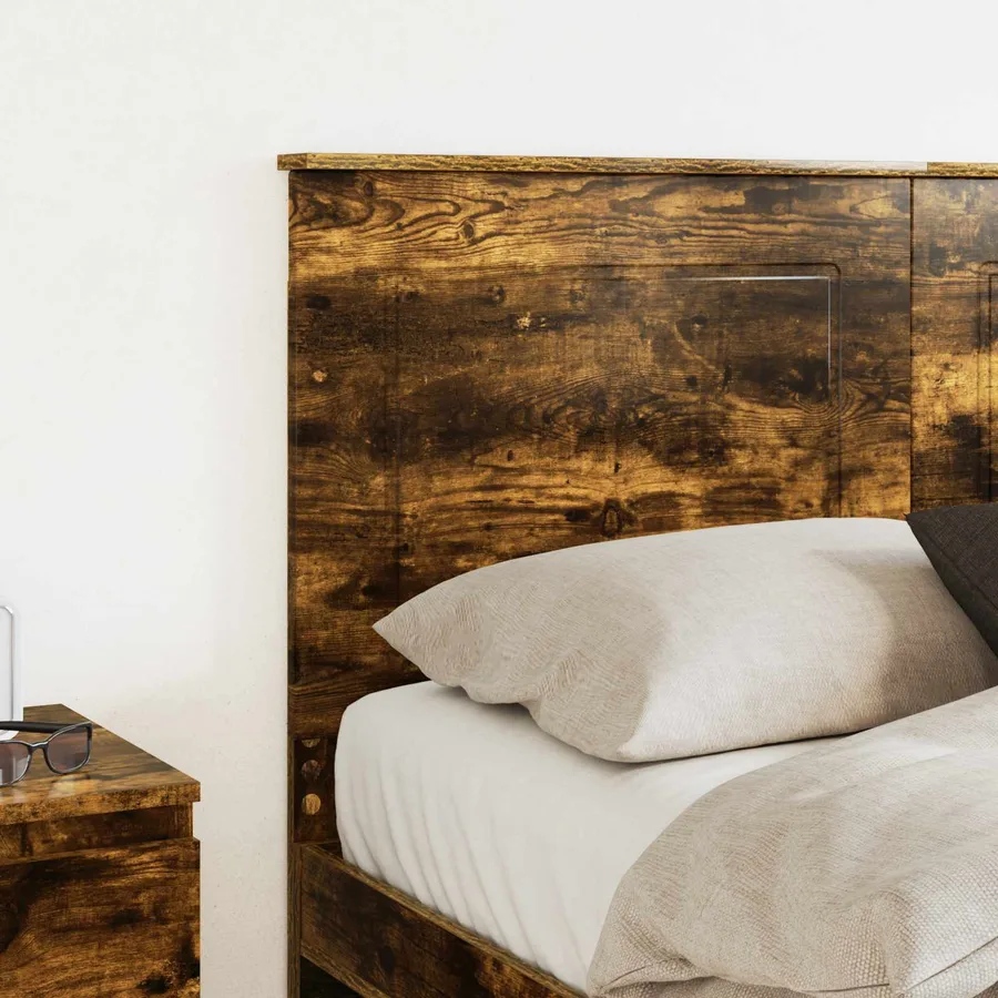 Tête de lit Chêne Fumé 100 cm Bois d’ingénierie - 3