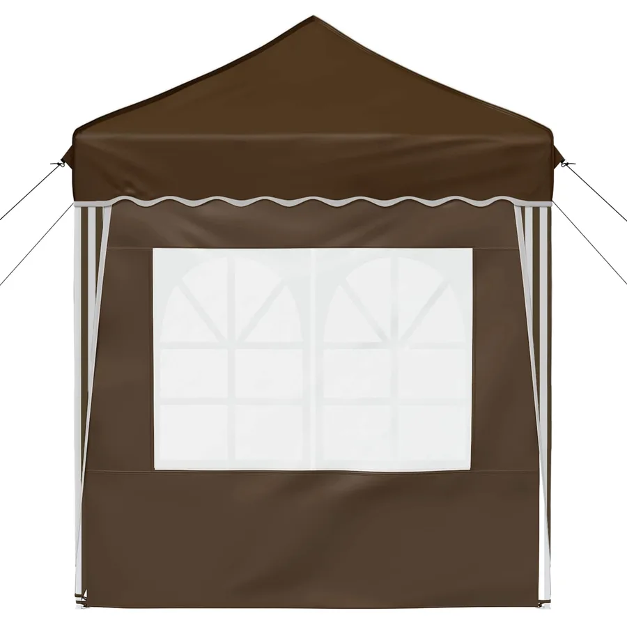 Tente de fête pop-up 195 x 195 x 245 cm Taupe Tissu Oxford - 7