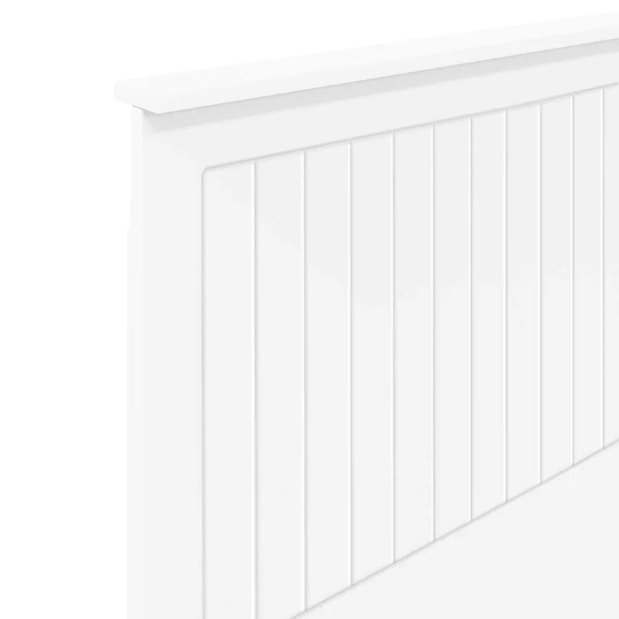 Tête de lit avec tête de lit Blanc 100 cm Bois d'ingénierie - 7