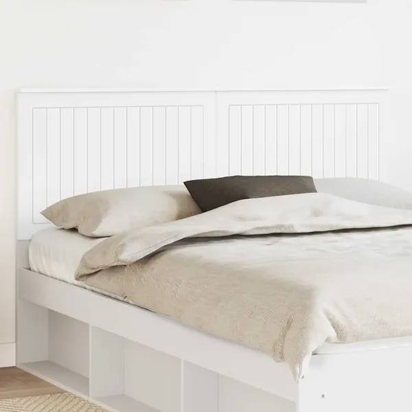 Tête de lit avec tête de lit Blanc 150 cm Bois d'ingénierie