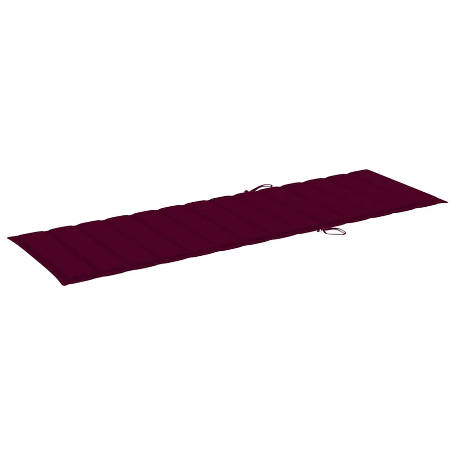 Chaise longue de jardin avec table et coussin Pin imprégné - 6