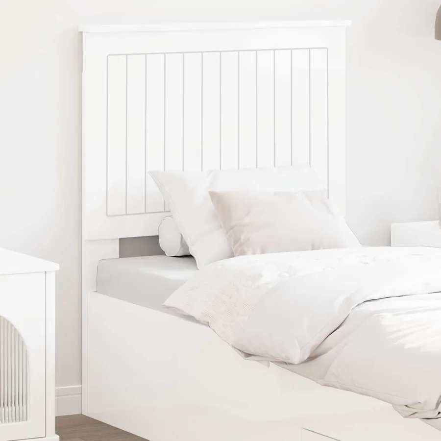 Tête de lit Blanc Brillant 75 cm Bois d'ingénierie