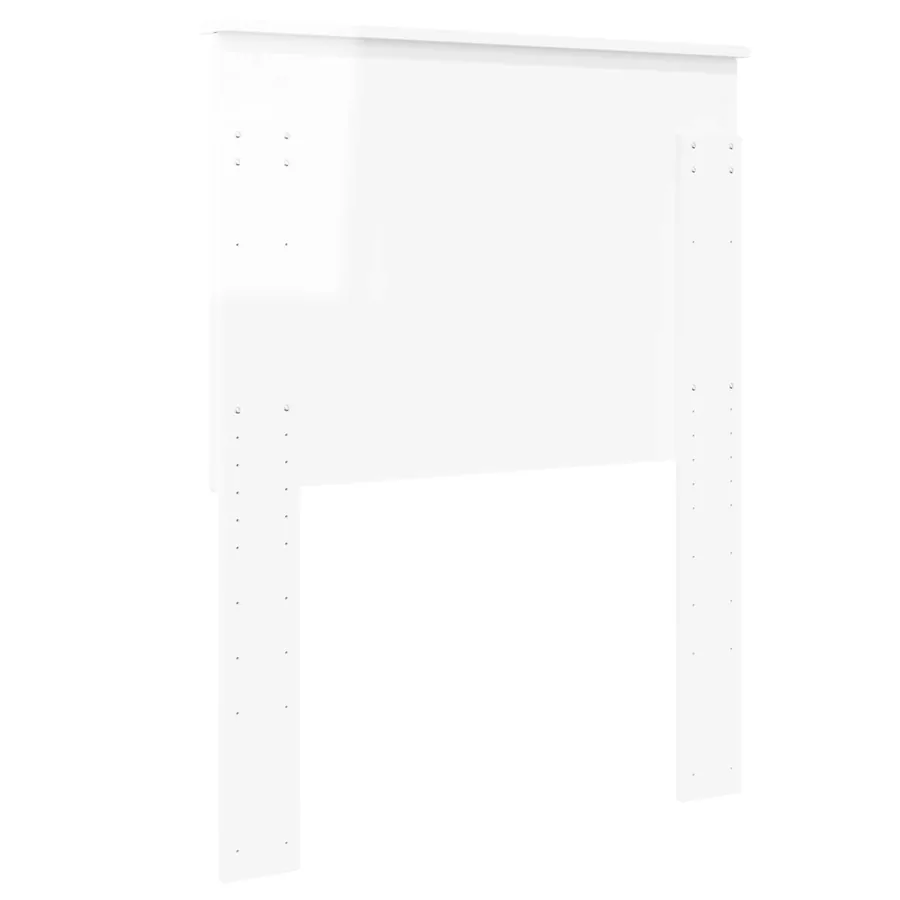 Tête de lit Blanc Brillant 75 cm Bois d'ingénierie - 6