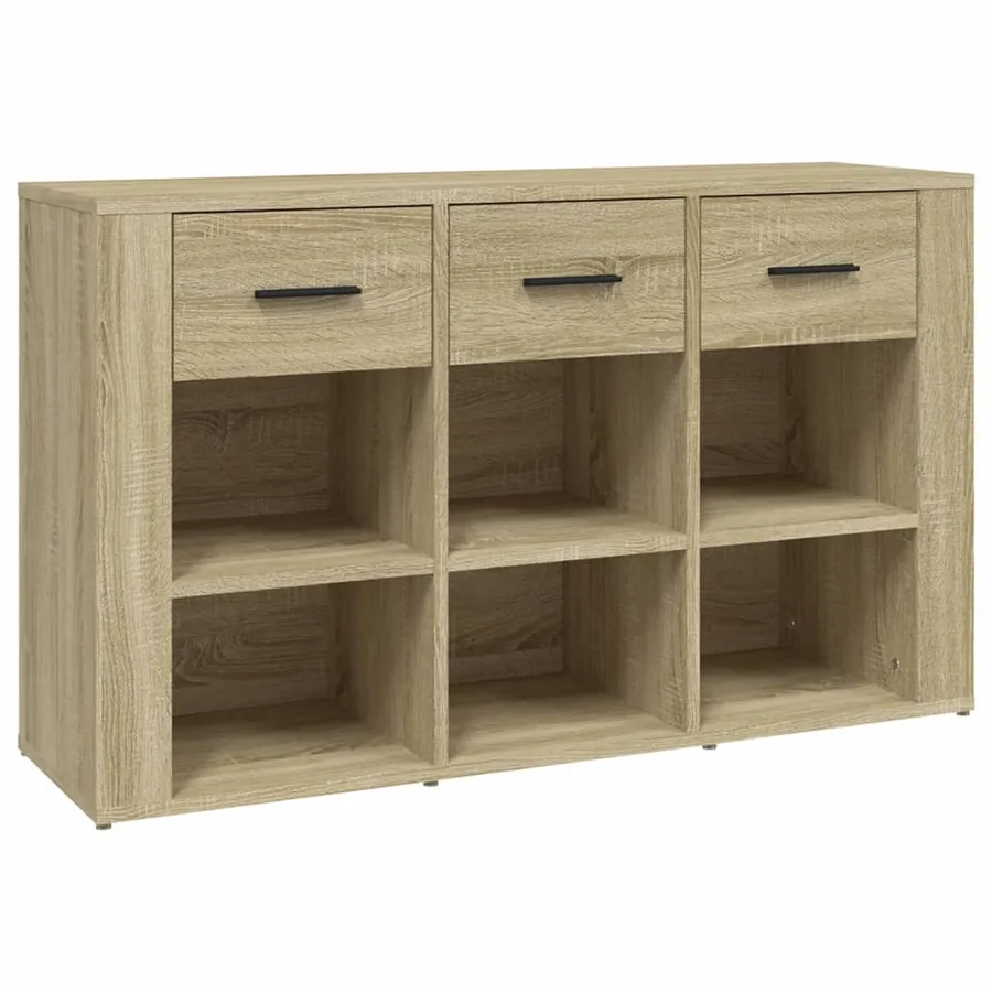 Buffet Chêne sonoma 100x30x59,5 cm Bois d'ingénierie - 2