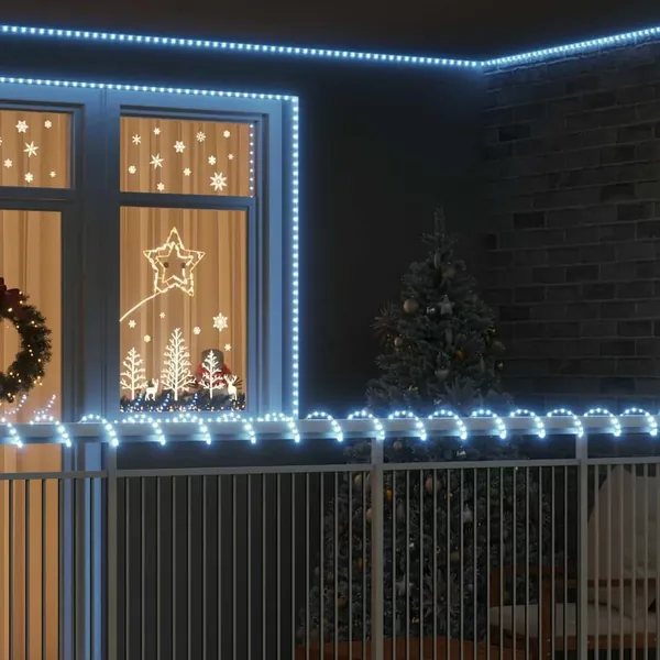 Lumière en corde avec 1200 LED Blanc froid 50 m PVC