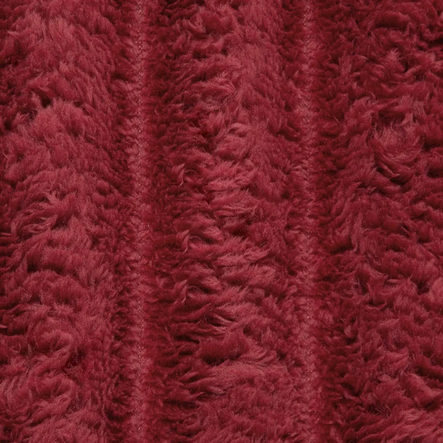 Jeté Rouge Bordeaux 270 x 240 cm Toison - 8