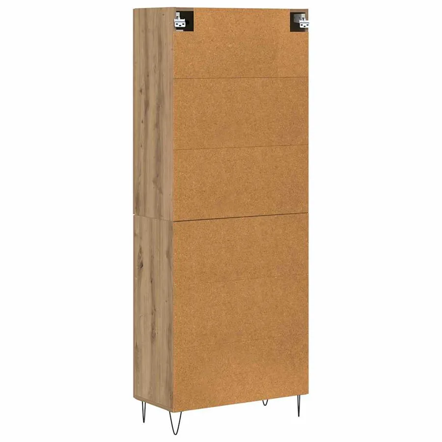Haut Armoire Chêne artisanal 69,5 x 34 x 180 cm - 8