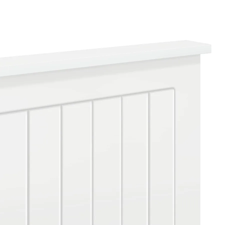 Tête de lit Blanc Brillant 120 cm Bois d'ingénierie - 7