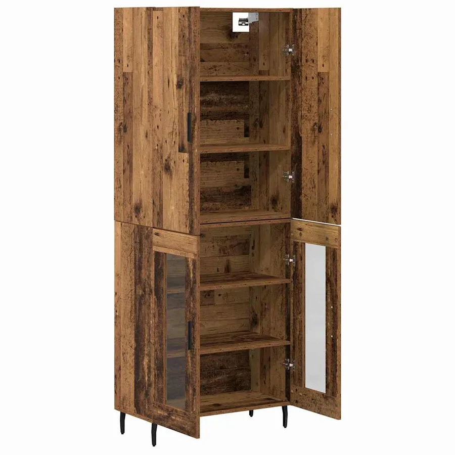 Haut Armoire Bois ancien 69,5 x 34 x 180 cm Bois d'ingénierie - 7