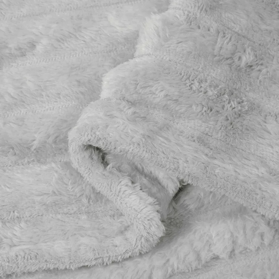 Couvertures à jeter 6 pcs Gris 200 x 150 cm Toison - 7