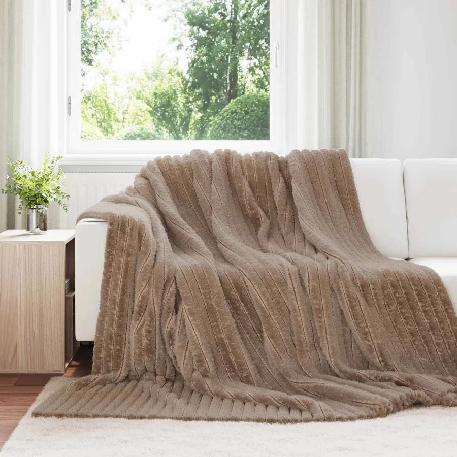 Jeté Camel 240 x 220 cm Toison