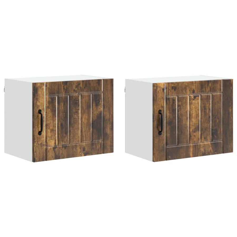 Meuble mural LUCCA 2 pcs Chêne fumé 50 x 31 x 40 cm - 2