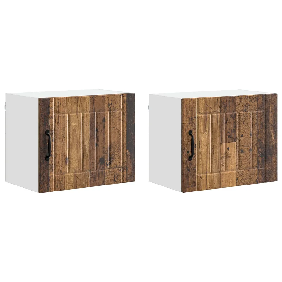 Meuble mural LUCCA 2 pcs Bois ancien 50 x 31 x 40 cm - 2
